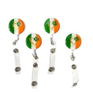 Irish Flag ID badge reel