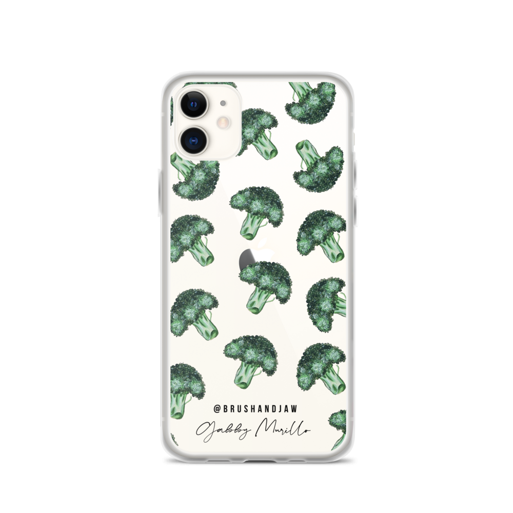 Broccoli Pattern iPhone Case