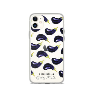 Eggplant Pattern iPhone Case