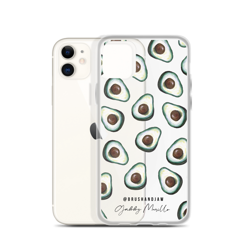 Avocado Pattern iPhone Case