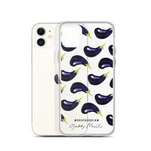 Load image into Gallery viewer, Eggplant Pattern iPhone Case