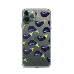 Eggplant Pattern iPhone Case