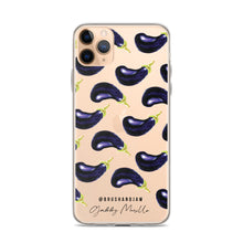 Load image into Gallery viewer, Eggplant Pattern iPhone Case