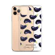 Load image into Gallery viewer, Eggplant Pattern iPhone Case