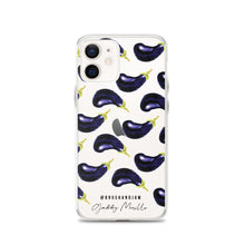 Load image into Gallery viewer, Eggplant Pattern iPhone Case