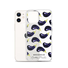 Load image into Gallery viewer, Eggplant Pattern iPhone Case