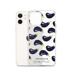 Eggplant Pattern iPhone Case