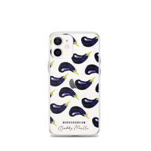 Load image into Gallery viewer, Eggplant Pattern iPhone Case
