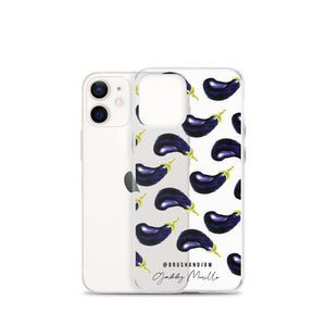 Eggplant Pattern iPhone Case