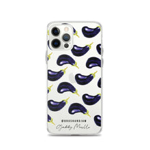 Load image into Gallery viewer, Eggplant Pattern iPhone Case
