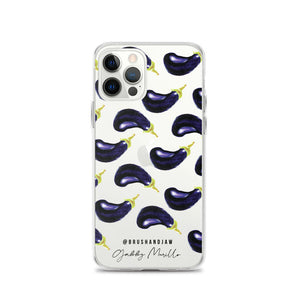 Eggplant Pattern iPhone Case