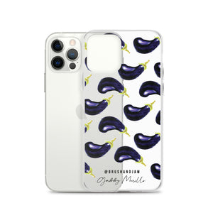 Eggplant Pattern iPhone Case
