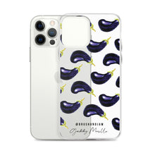 Load image into Gallery viewer, Eggplant Pattern iPhone Case