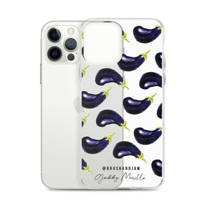 Eggplant Pattern iPhone Case