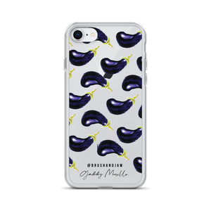 Eggplant Pattern iPhone Case