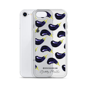 Eggplant Pattern iPhone Case