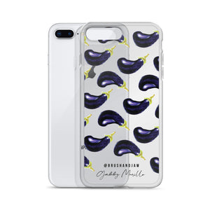 Eggplant Pattern iPhone Case