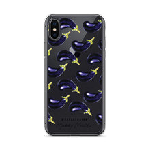 Load image into Gallery viewer, Eggplant Pattern iPhone Case
