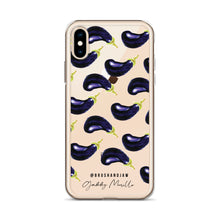 Load image into Gallery viewer, Eggplant Pattern iPhone Case