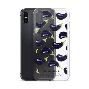 Eggplant Pattern iPhone Case