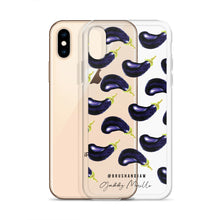 Load image into Gallery viewer, Eggplant Pattern iPhone Case