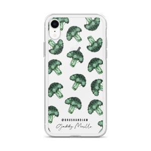 Broccoli Pattern iPhone Case