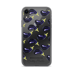 Eggplant Pattern iPhone Case
