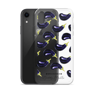 Eggplant Pattern iPhone Case