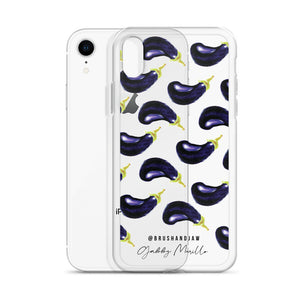 Eggplant Pattern iPhone Case