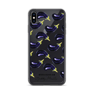 Eggplant Pattern iPhone Case