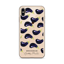 Load image into Gallery viewer, Eggplant Pattern iPhone Case
