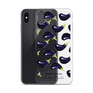 Eggplant Pattern iPhone Case