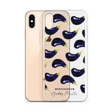 Load image into Gallery viewer, Eggplant Pattern iPhone Case