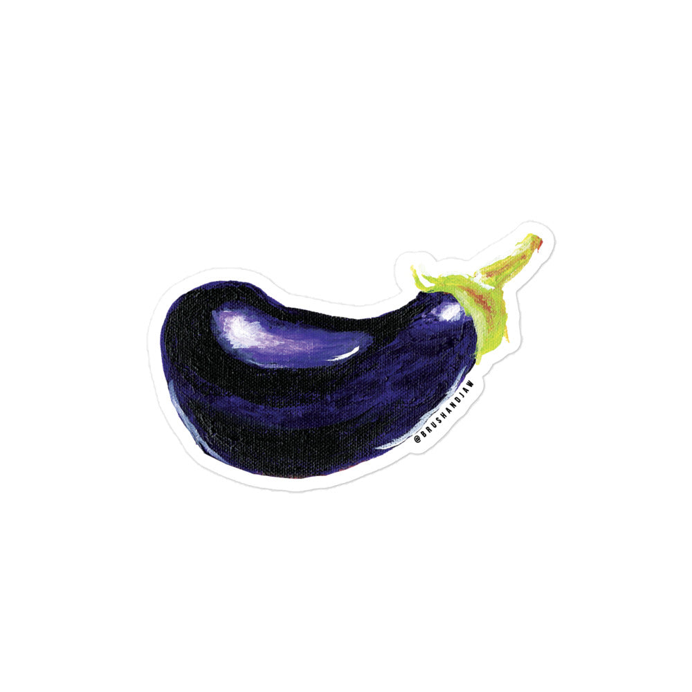 Eggplant Sticker