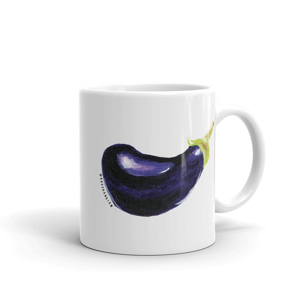 Lone Eggplant Mug