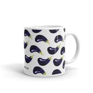 Eggplant Pattern Mug